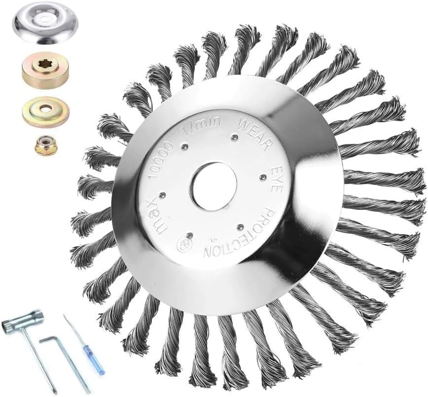 š ļø Wire Brush Head | šæ Suitable for Brush Cutters & Grass Trimmers