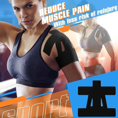 🔥Waterproof Kinesiology Tape | Elastic Athletic Tape for Muscle Recovery, Joint Support & Sports Training