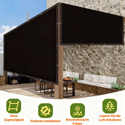☀️ 90% Blackout Shade Cloth | UV Resistant Outdoor Sun Shade Net for Garden, Patio, Camping & Greenhouse