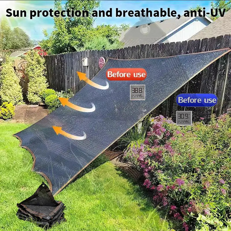 ☀️ 90% Blackout Shade Cloth | UV Resistant Outdoor Sun Shade Net for Garden, Patio, Camping & Greenhouse