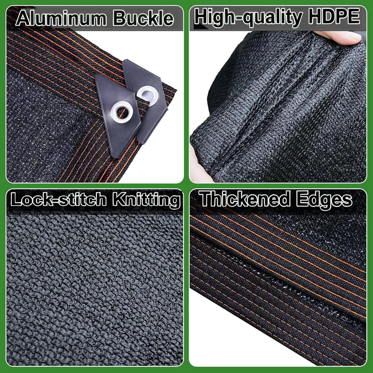 ☀️ 90% Blackout Shade Cloth | UV Resistant Outdoor Sun Shade Net for Garden, Patio, Camping & Greenhouse