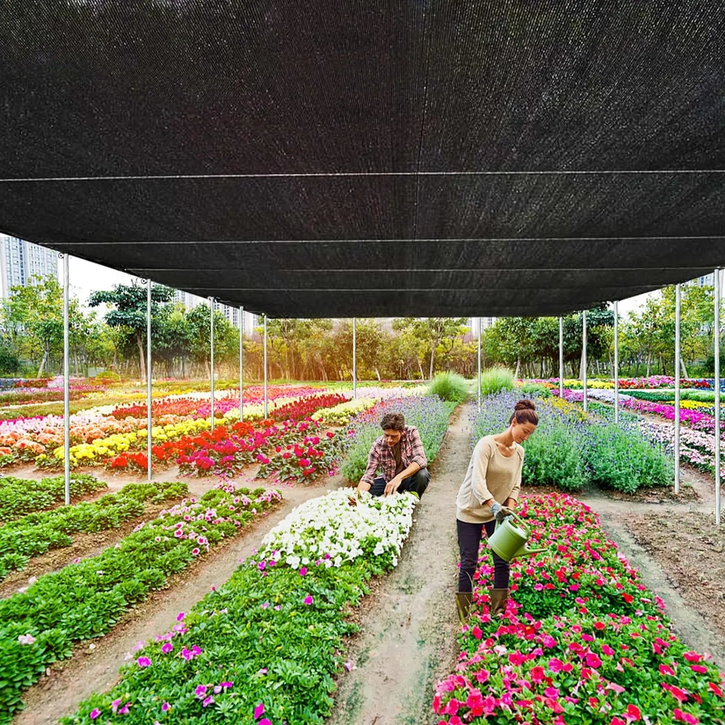 ☀️ 90% Blackout Shade Cloth | UV Resistant Outdoor Sun Shade Net for Garden, Patio, Camping & Greenhouse