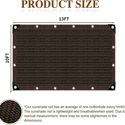 ☀️ 90% Blackout Shade Cloth | UV Resistant Outdoor Sun Shade Net for Garden, Patio, Camping & Greenhouse
