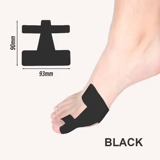 🔥 60PCS Pre‑Cut Bunion Corrector Kinesiology Tape– Elastic, Breathable & Hypoallergenic Latex-Free Toe Support Strips, Waterproof Adhesive Foot Support Patch for Hallux Valgus Correction Pre Cut Tapes, Toes, One Size