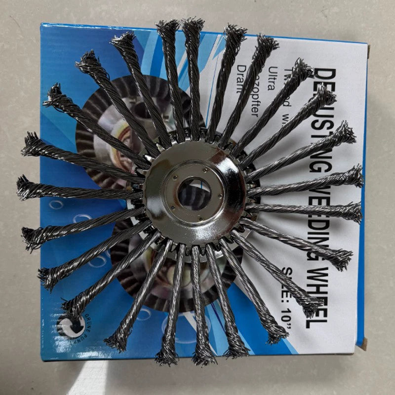 🛠️ Wire Brush Head | 🌿 Suitable for Brush Cutters & Grass Trimmers