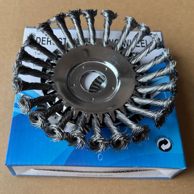 🛠️ Wire Brush Head | 🌿 Suitable for Brush Cutters & Grass Trimmers