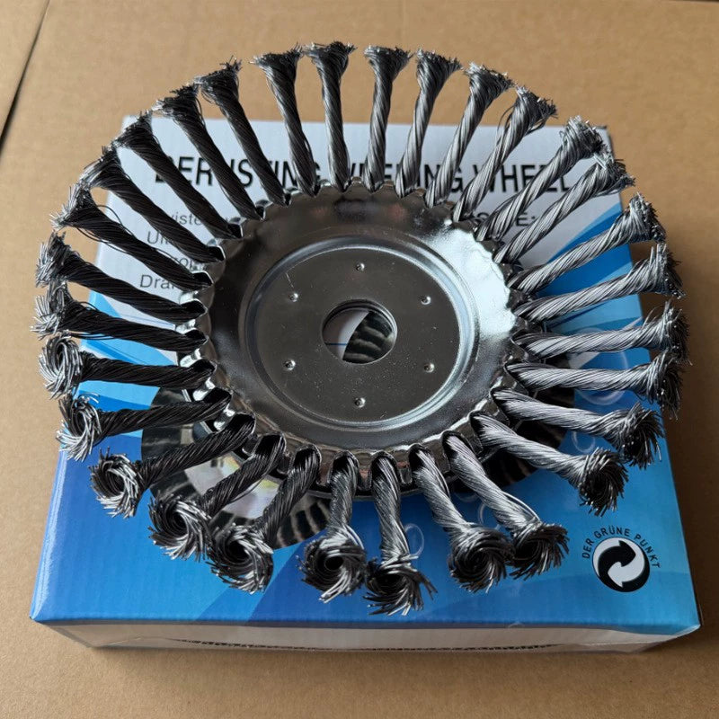🛠️ Wire Brush Head | 🌿 Suitable for Brush Cutters & Grass Trimmers