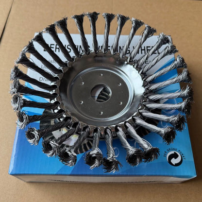 🛠️ Wire Brush Head | 🌿 Suitable for Brush Cutters & Grass Trimmers