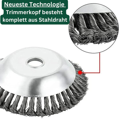 🛠️ Wire Brush Head | 🌿 Suitable for Brush Cutters & Grass Trimmers
